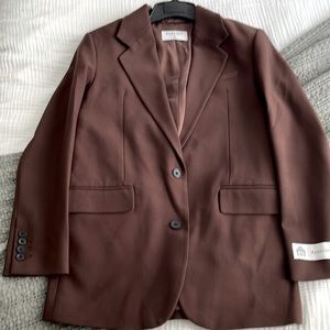 Chocolate brown babaton agency blazer xs
